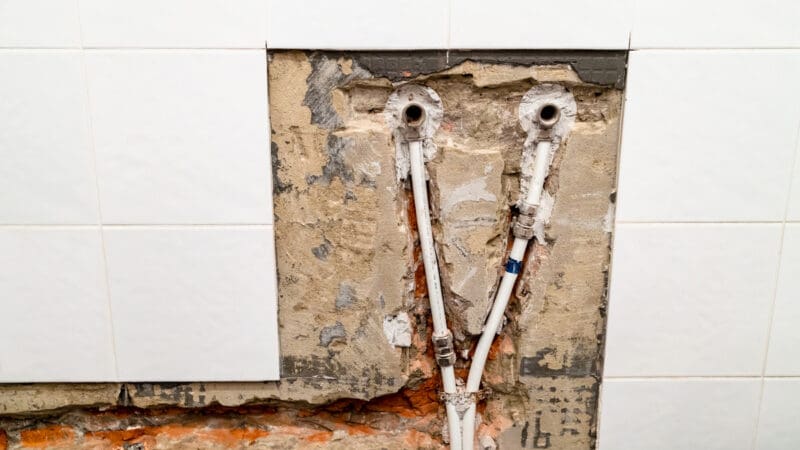 Pipe leak at home