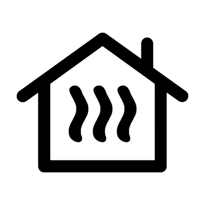 Heating for a house