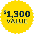 $1300 Value